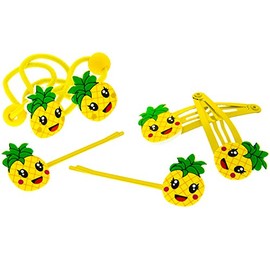 Haaraccessoirces Hair Hair Accessories Set for Children – Pineapple in White Box of Love