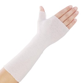 Willcom Hand Socks for Splint (Pack of 10) Wrist and Thumb Spica Wrap Liner,Arm Cast Cover Cotton Stockinette Sleeve for Under Brace for Women Men(Medium,3.23x12 inch)