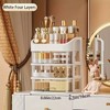 2-Layer Cosmetic Storage Box with Transparent Drawer