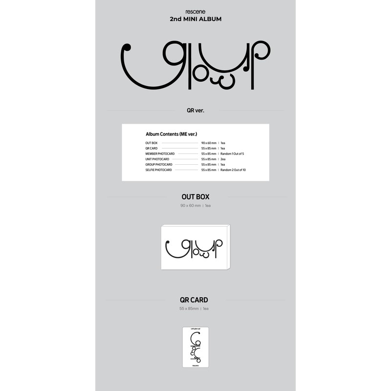 RESCENE Glow Up 2nd Mini Album QR Version with Tracking