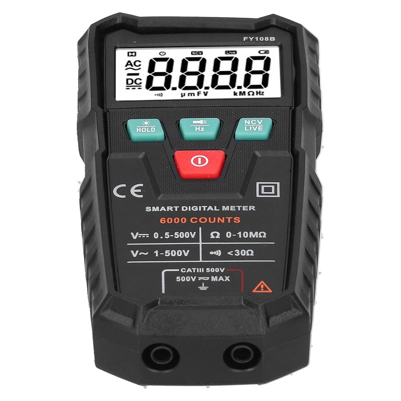 Digital Multimeter Full Automatic AC DC Voltage Resistance Tester for