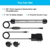 DaToo 4W 7.5inch Submersible Aquarium Light Underwater Fish Tank Light