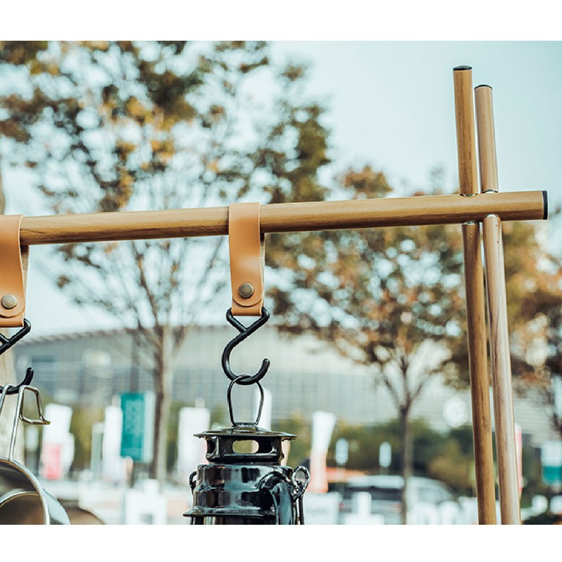 Camping Hanging Rack Portable Foldable Tripod Shelf for Light Tools