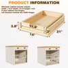 Grehitk Pullout Cabinet Organizer, 14''W×21''D×3''H Slide Out Shelves for Kitchen