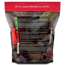 Blue Ridge Koi Fish Food 5lb - Koi Food 3/16” Color Rich Formula Goldfish Food, Premium Fish Food for Ponds, Ponds Fish Food, Koi Food Fall and Winter Fish Food, Floating Pond Pellets Fish Food