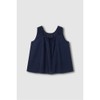 JAJU/자주 Women's Soft Seersucker Sleeveless Pajama Shirt_Navy