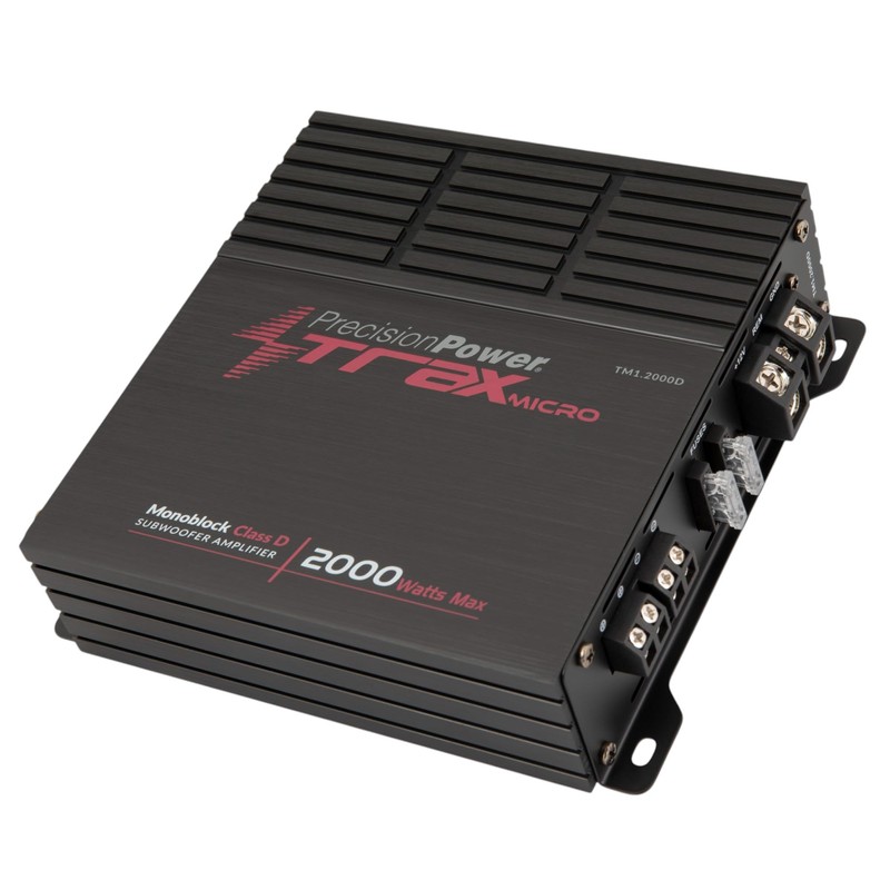Precision Power TM1.2000D, Trax Micro Mono Car Stereo Amplifier, 1