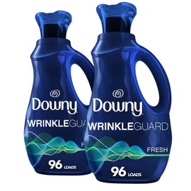 Downy WrinkleGuard Liquid Fabric Softener and Conditioner, Fresh, 48 fl oz 48 Loads, Pack of 2