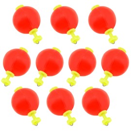 OriGlam 10pcs EVA Foam Fishing Floats Foam Fishing Bobbers, Fishing Bobbers Snap-On Push Button Round Floats, Bobbers Floats Foam Set Fishing Bobber
