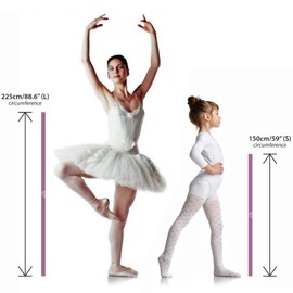 CampTeck Elastic Stretch Band for Ballet, Dance, Yoga, Aerobics, Workout, Pilates, Flexibility etc. – Purple, 225cm / 88.6" (L)