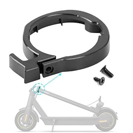 Felixstory Folding Guard Ring Front Round Locking Ring, Electric Scooter Limit Ring for Ninebot Max G30P/G30LP/G30E ll/G30 LE/G30D Scooter| ABS Wear-Resistant Circle Clasped Buckle| Clip Ring Black