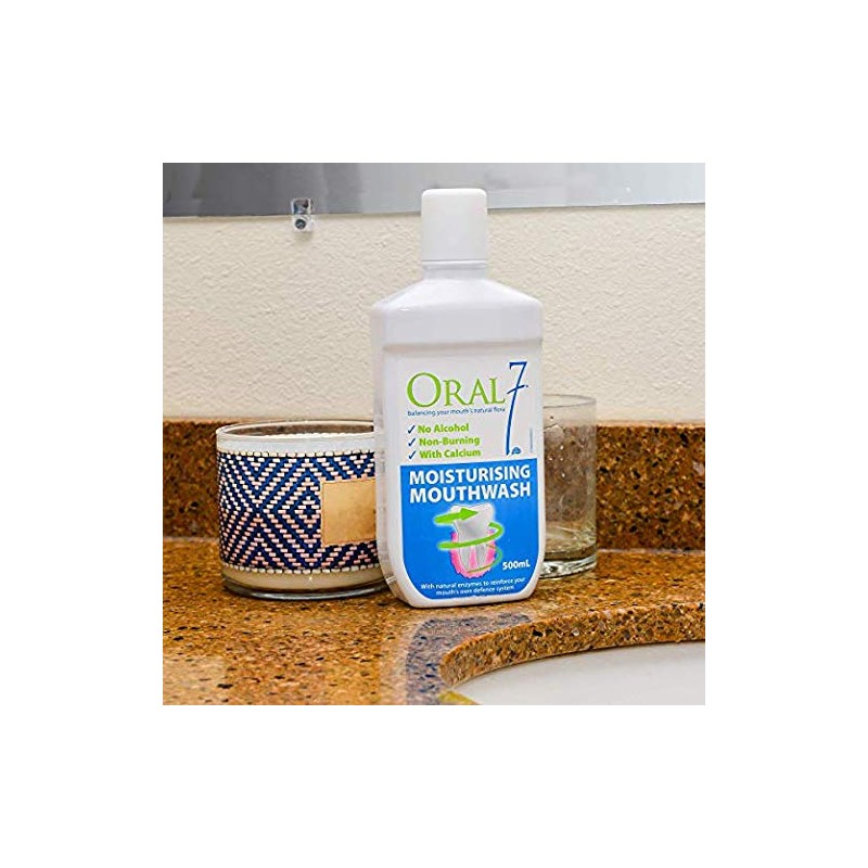 Oral7 Dry Mouth Mouthwash Alcohol Free Oral Rinse with Xylitol,