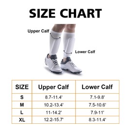 Norespnea Soccer Shin Guards, Soccer Shin Guard Pads for Youth Adult, Soccer Protective Equipment for Boys and Girls-White(L)