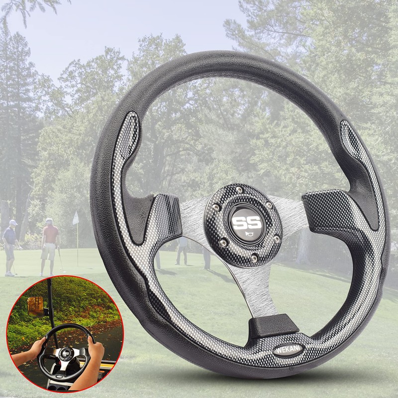 WEKANI Golf Cart Steering wheel for EZGO YAMAHA and Club