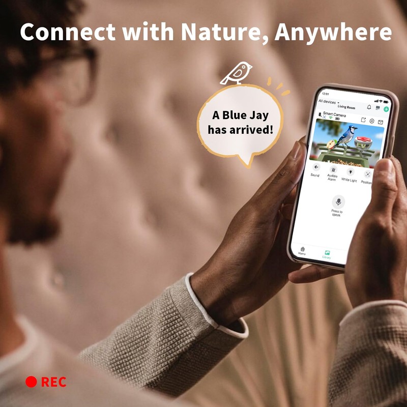 cbeyook Smart Bird Feeder Camera with AI Species Identifier |