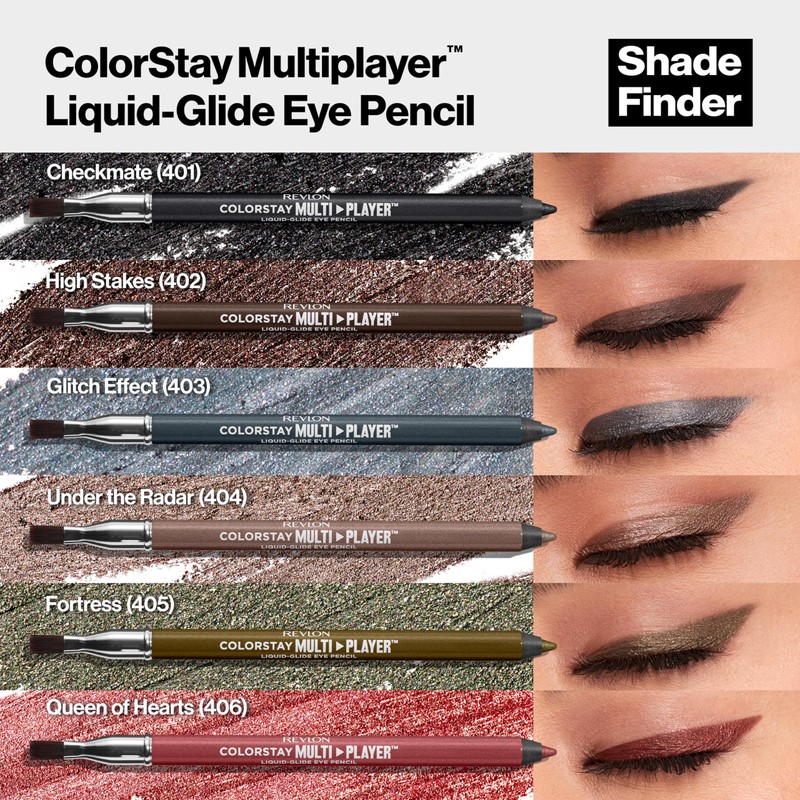 REVLON ColorStay Multiplayer Liquid-Glide Eye Pencil, Multi-Use Makeup With Blending