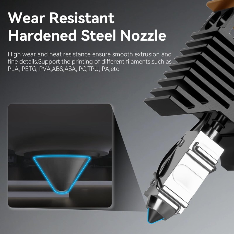 for Snapmaker U1 Hardened Steel Hotend 0.4mm,High Temp&Fast Heating Hot
