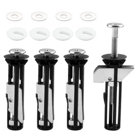 Toilet Seat Fittings 4 Pack Heavy Duty Toilet Seat Fastener Bolt Kit Locking Bolt Quick Release Toilet Seat Universal Toilet Seat Bolts Screws for Blind Holes Easy Install Replacement Fixing Kit