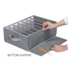 Zilink Upgraded Underwear Drawer Organizer with Support Board, Clear Drawer,