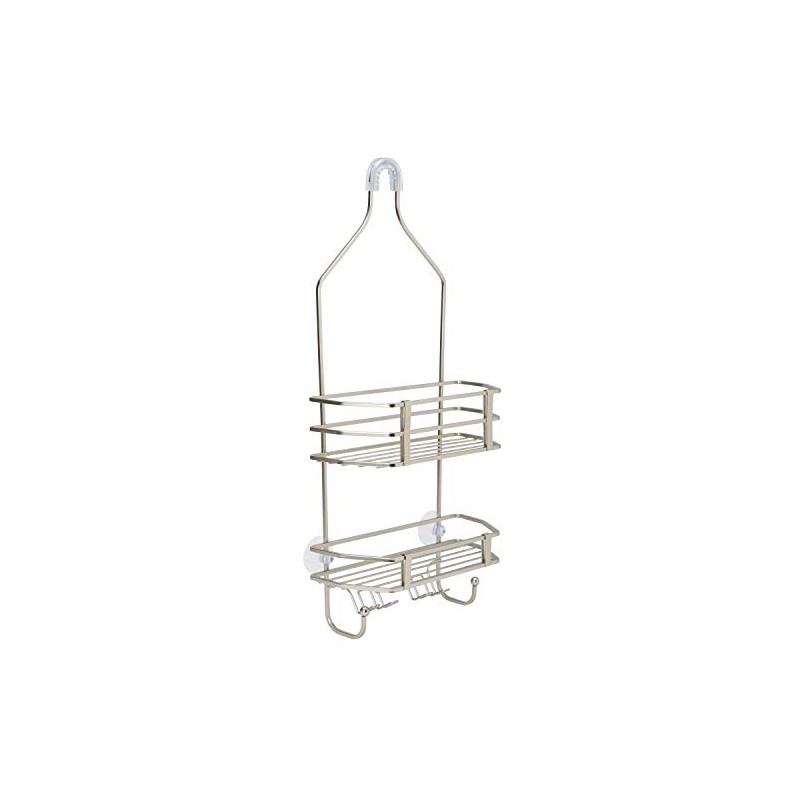 Bath Bliss Shower Head Caddy, Suction Cup Backing, 2 Tier