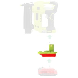LQ-18RY Adapter for Ryobi 18v Type Tools - Compatible with Craftsman New 20v V-20 Red-Black Style (Not B&D) Slider Batteries for Power Supply (Without Charging Function) - Includes 1 Adapter