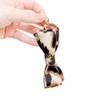 (3 types) Burnaby Leopard Ribbon Gold Keyring Round / (3종)