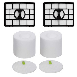 Eztronics Corp For Shark Rotator APEX DuoClean Powered Lift-Away NV650, NV651, NV652, NV750, NV751, NV752, NV753, AX950, AX951, AX952 Replacement Filter Set, XFF650 XHF650 (2 Foam + 2 Felt + 2 HEPA)
