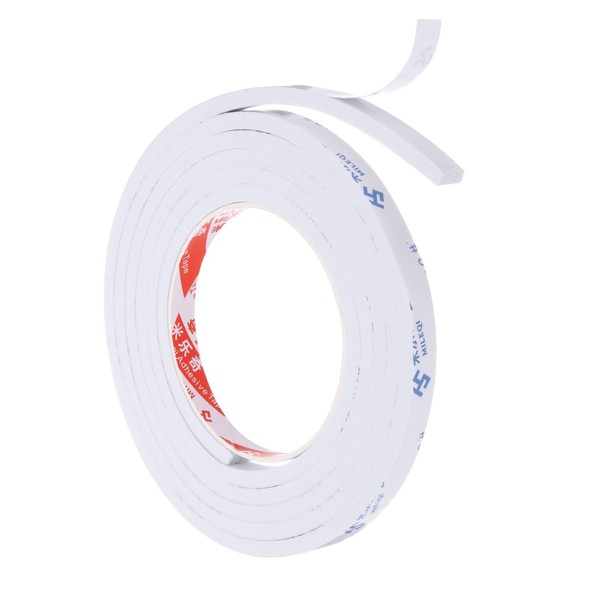 PATIKIL 2m/6.6ft Sealing Foam Tape, 1cm Wide 5mm Thick Single