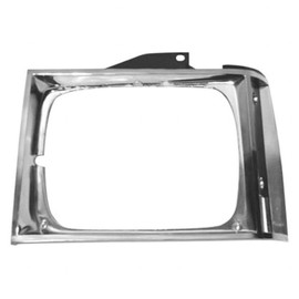 For Chevy Blazer 1990 Headlight Bezel Driver and Passenger Side | Pair | Chrome | GM2512121, GM2513121 | 15591585, 15591586