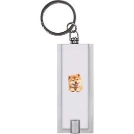 Azeeda 'Cute Akita Dog ' Keyring LED Torch (KT00043114)
