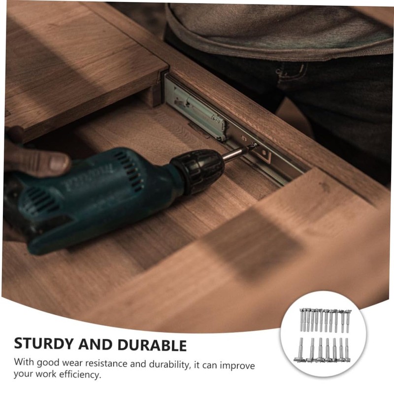 SHINEOFI 16pcs Woodworking Flat Drill Bit Efficient Hole Opening Durable