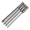 4 Pcs Flat Head Screwdriver Bit Set Slotted Screwdrivers Bits