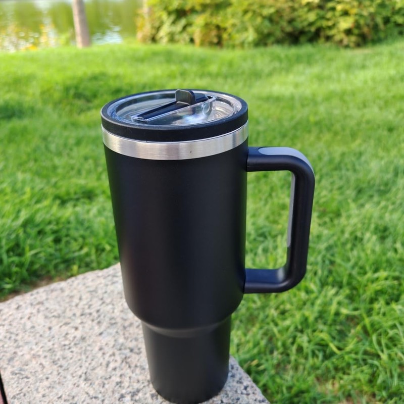 40 oz Adventure Flip Cap Straw Cup with Handle Suitable