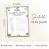 HandEasy Baby Shower Word Scramble Game Cards, Fun Baby Shower