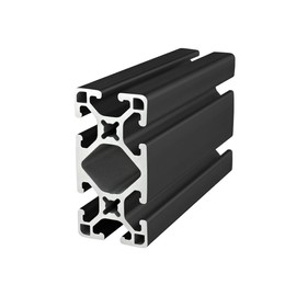 8020, 1530, 15 Series 1.5 Inch x 3 Inch T-Slotted Aluminum Extrusion DIY Extruded Linear Slot Bar Rail 80/20 (Lite Smooth, Black Anodize, 24" Long)