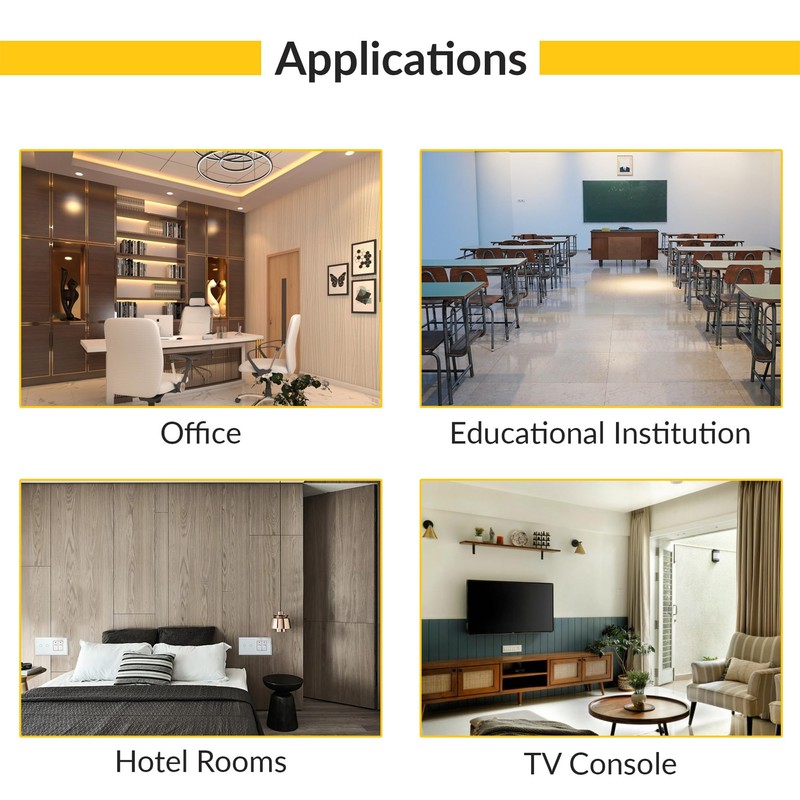 Brixwell QHXN-001 Electrical Trim Ring Single Version White Finish