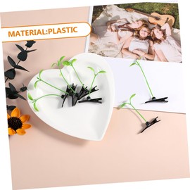 SAFIGLE 60Pcs Sprout Hair Clips Adorable Bean Spout Barrettes for Festivals Parties Everyday Use Fun Hair Accessories for Teens Grass Hair Clip Ornaments