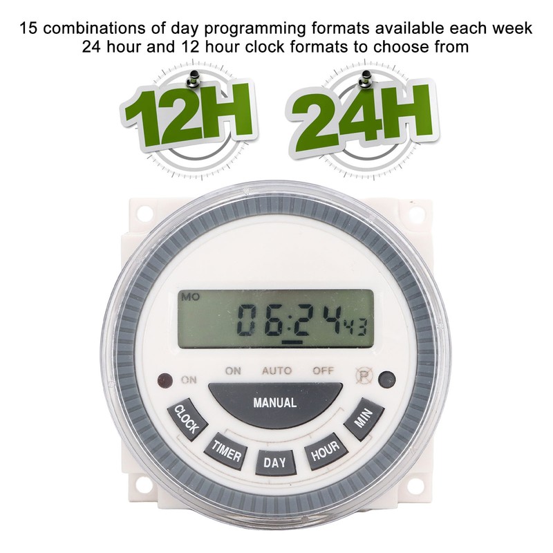Digital Programmable Timer NO NC High Accuracy Time Control Switch