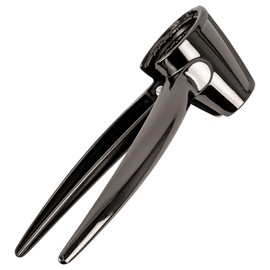 KARL HAUSMANN Stainless Steel Nutcracker, Nut Cracker with Ergonomic Handle, Hazelnut Cracker, Nut Cracker for All Types of Nuts, Black