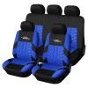 5 Seat Red Universal Classic Car Seat Covers Set with