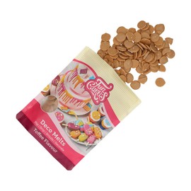 FunCakes Deco Melts Toffee-geschmack - Dip, Drip, Dekorieren! In der Mikrowelle schmelzen und in jede Form gießen. Machen Sie Süßigkeiten, dekorieren Sie Kuchen, Kekse und Cupcakes! AZO frei. 250 g