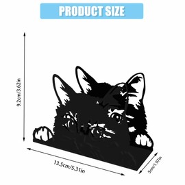 SUPERDANT Cute Cats Napkin Holder for Tables Cat Metal Napkin Dispenser for Kitchen Vintage Tabletop Tissue Holder Cat Metal Cloth Serviette Holders Home Dining Room Table Decor