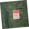 ULTECHNOVO Fire Exit Sign Do Not Block Warning Label Sign