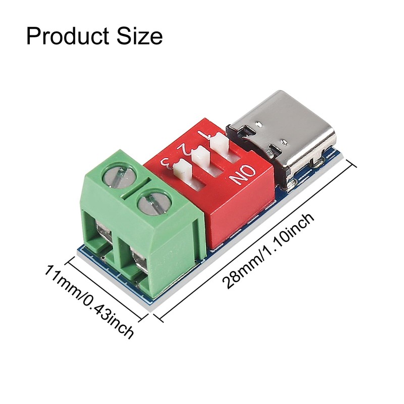 UMLIFE 2PCS USB-C PD Trigger Board Module PD/QC Decoy Board