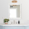Tanmicoshomy 30 x 36 Inch Rectangle Wall Mirror, Natural Shell