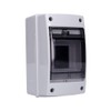 Surface-Mounted Moisture-Proof Distributor 1 Row IP65 With Transparent Door 2-4
