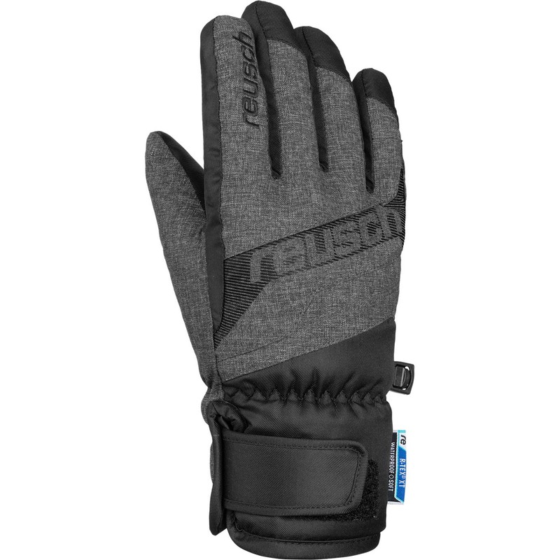 Reusch Children's Dario R-TEX XT Gloves, Black/Black Melange, 3.5