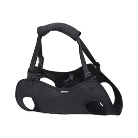 Milageto Dog Harness Adjustable for Large and Medium Dogs, Anti-Pull Harness with Control, Breathable Dog Chest Harness for Joint Injuries of Elderly Dogs, Black L