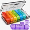 Edicare, Pill Box 7 Days, Morning Noon Evening, Medication Box