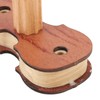 Violin Wall Mount with Bow Hook Wooden Viola Hanger Stand